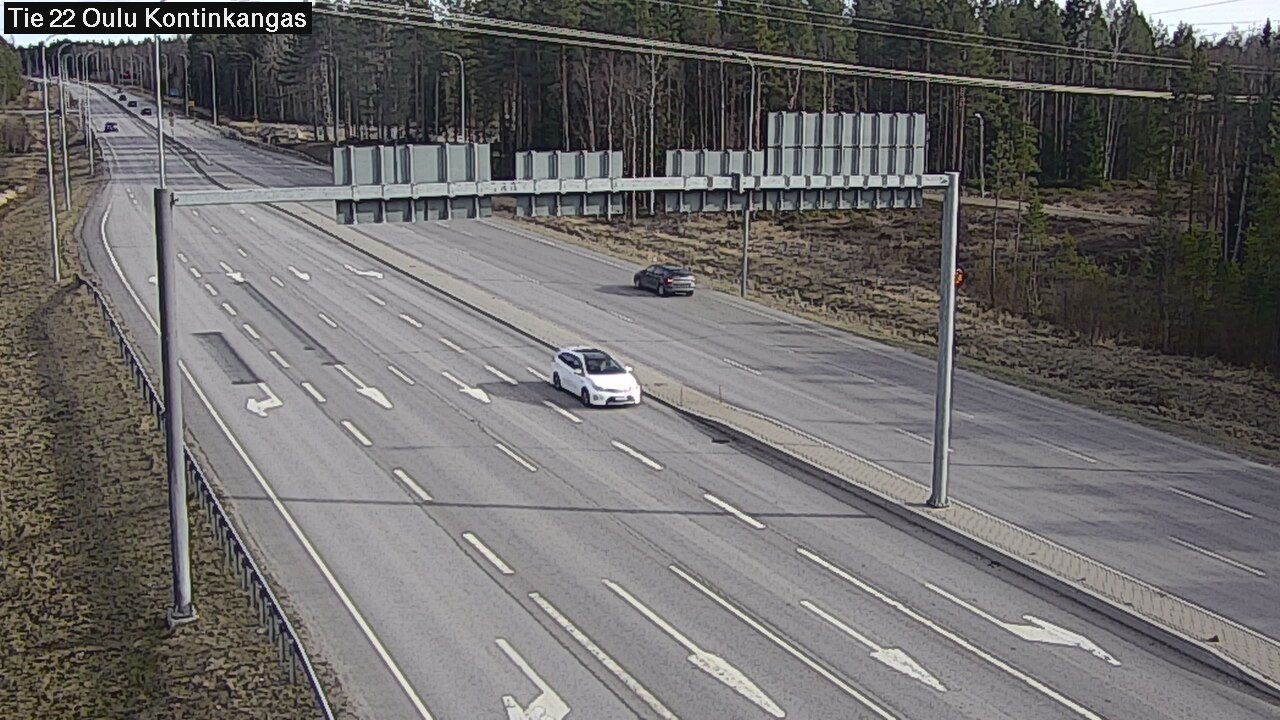 Weather Camera Image Väg 22 Oulu Kaukovainio, Oulu, Pohjois-Pohjanmaa