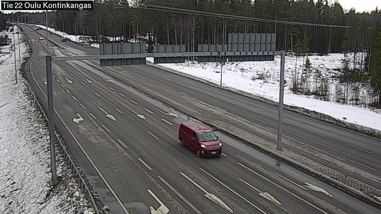 Weather Camera Image Road 22 Oulu Kaukovainio, Oulu, Pohjois-Pohjanmaa