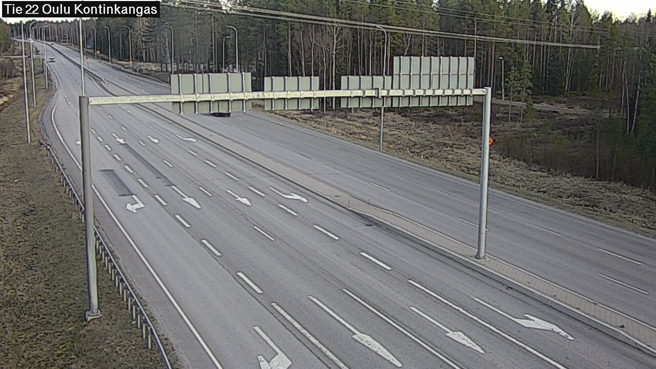 Weather Camera Image Väg 22 Oulu Kaukovainio, Oulu, Pohjois-Pohjanmaa