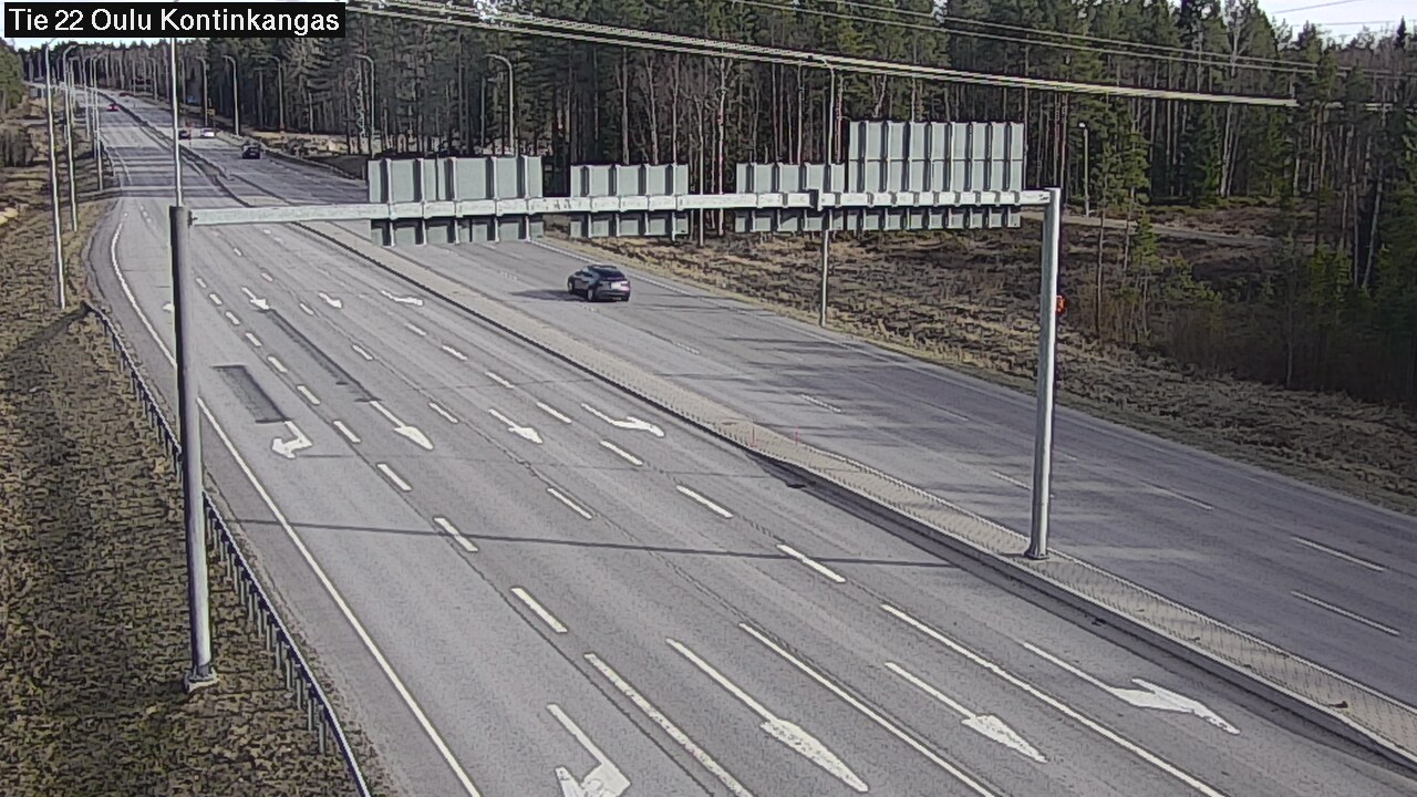 Weather Camera Image Väg 22 Oulu Kaukovainio, Oulu, Pohjois-Pohjanmaa