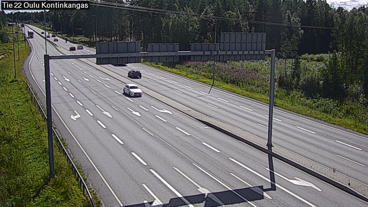 Weather Camera Image Väg 22 Oulu Kaukovainio, Oulu, Pohjois-Pohjanmaa