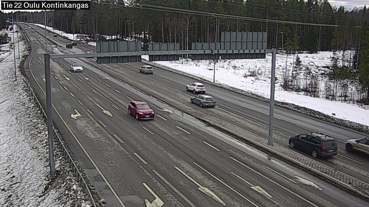 Weather Camera Image Road 22 Oulu Kaukovainio, Oulu, Pohjois-Pohjanmaa