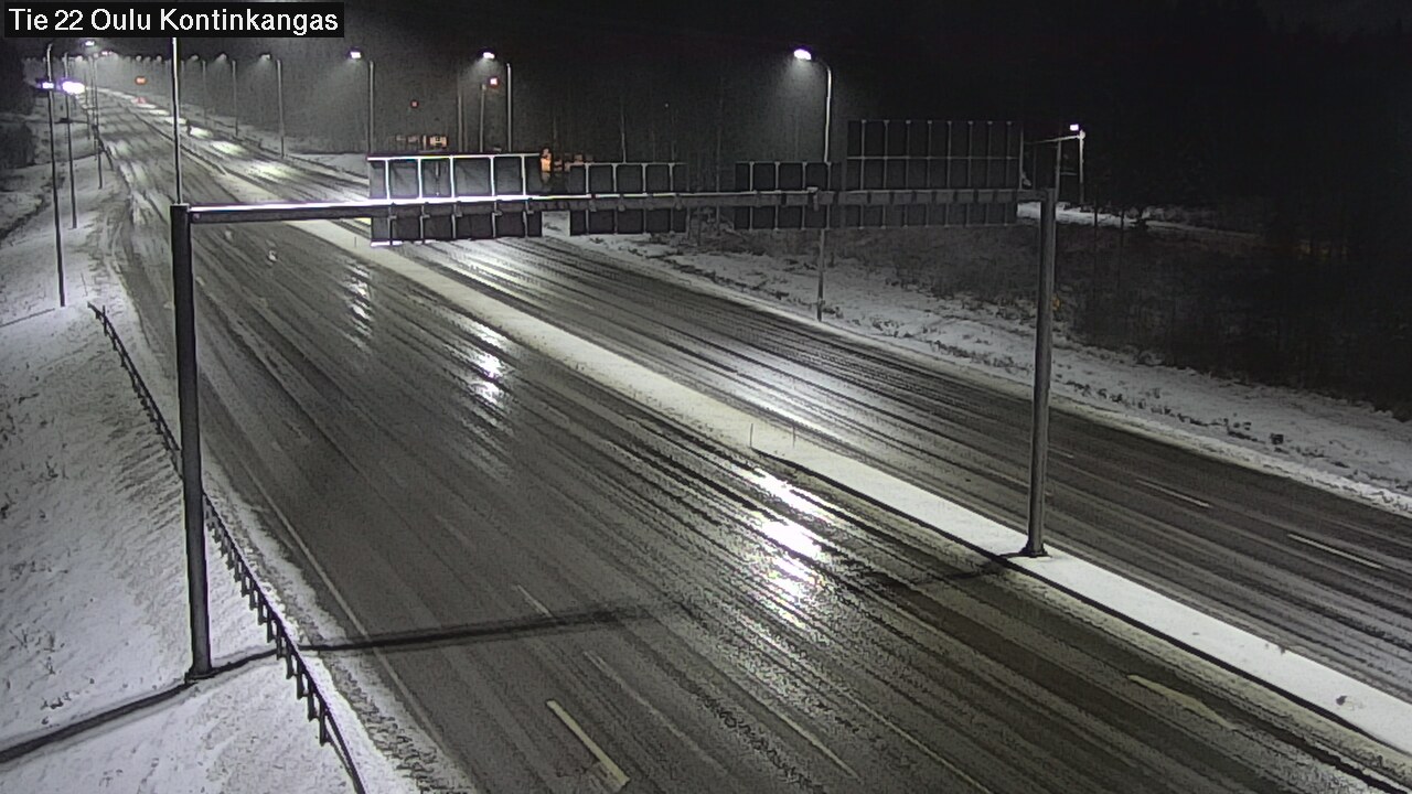 Weather Camera Image Väg 22 Oulu Kaukovainio, Oulu, Pohjois-Pohjanmaa