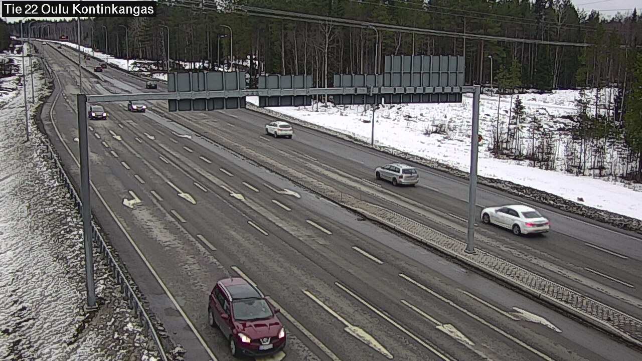 Weather Camera Image Road 22 Oulu Kaukovainio, Oulu, Pohjois-Pohjanmaa