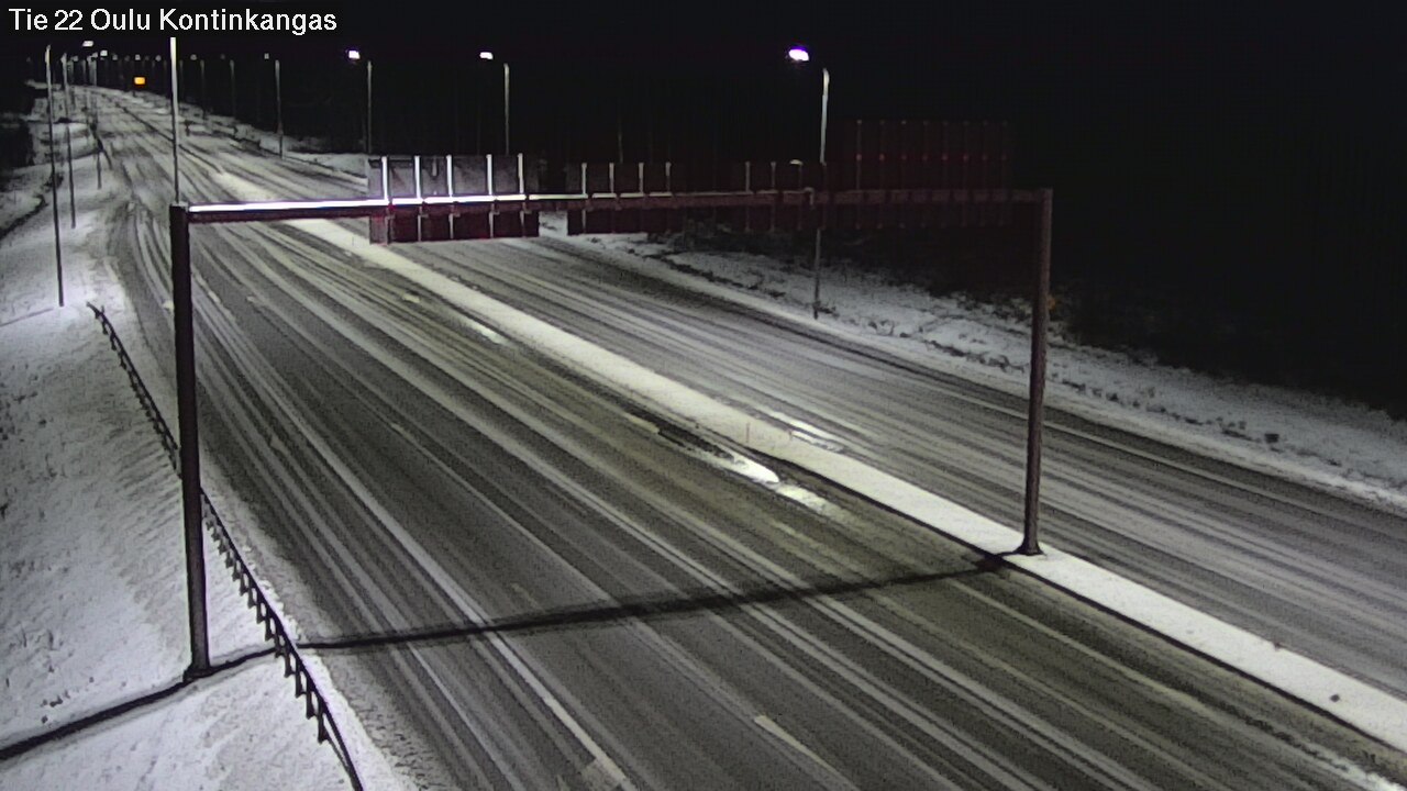 Weather Camera Image Väg 22 Oulu Kaukovainio, Oulu, Pohjois-Pohjanmaa