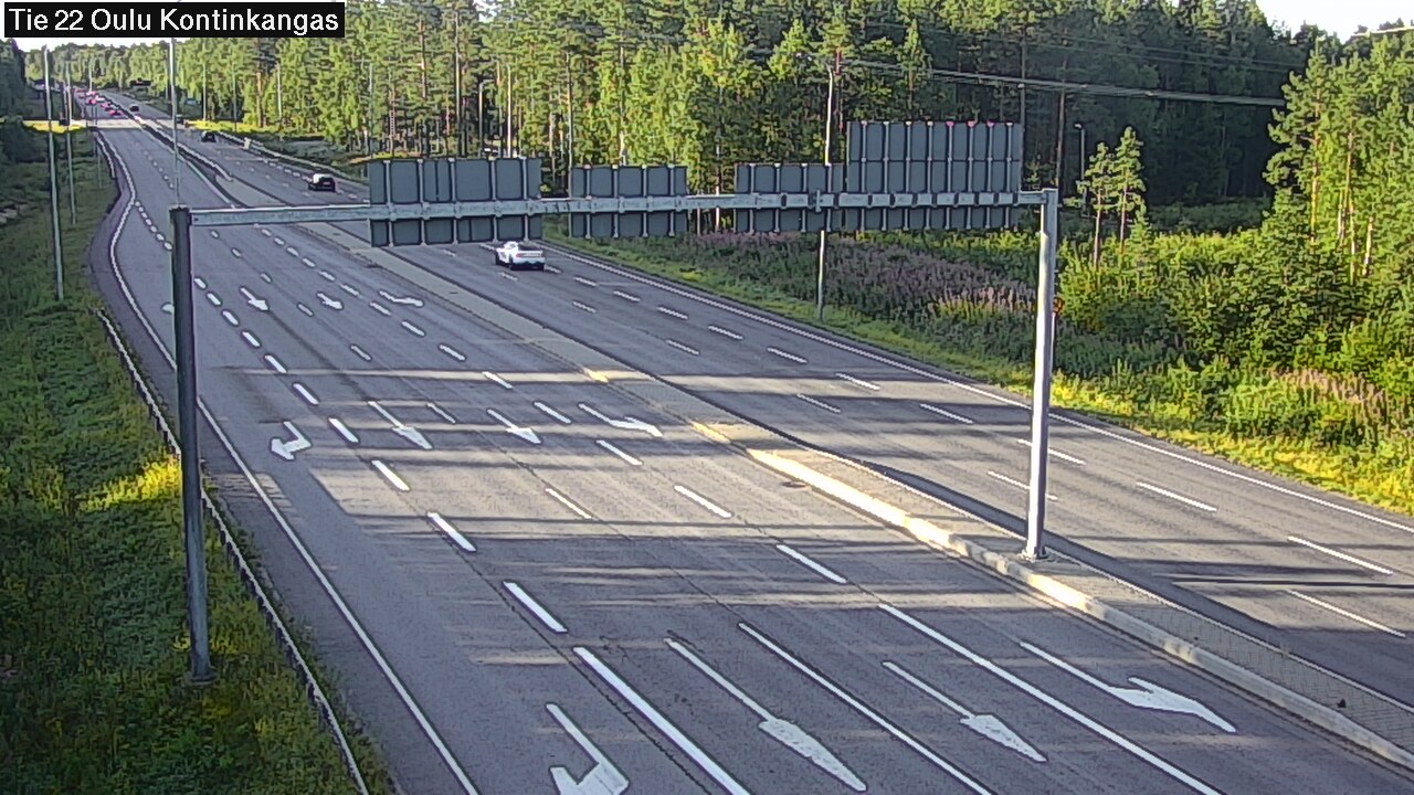 Weather Camera Image Road 22 Oulu Kaukovainio, Oulu, Pohjois-Pohjanmaa