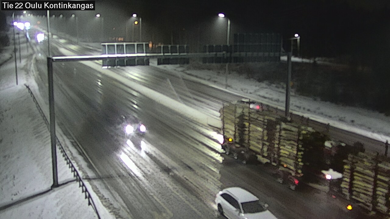 Weather Camera Image Väg 22 Oulu Kaukovainio, Oulu, Pohjois-Pohjanmaa