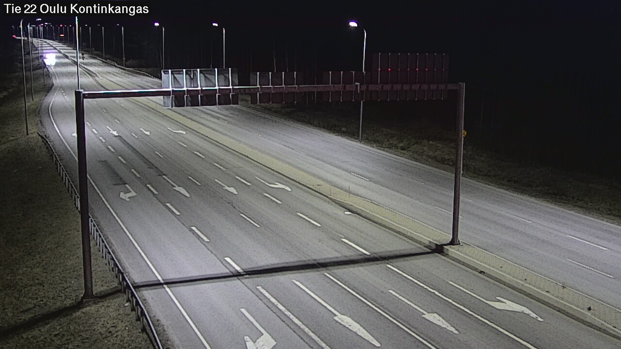 Weather Camera Image Road 22 Oulu Kaukovainio, Oulu, Pohjois-Pohjanmaa