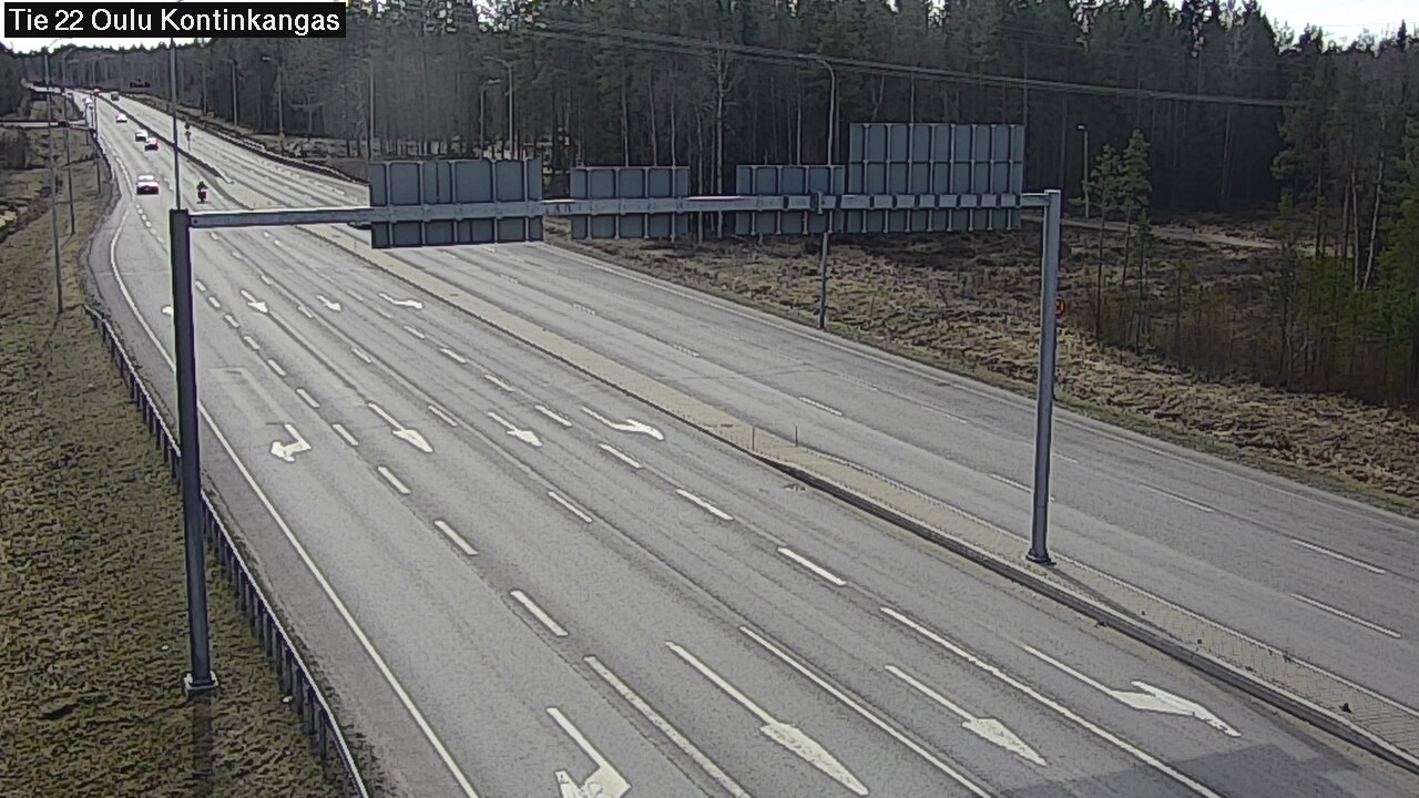 Weather Camera Image Väg 22 Oulu Kaukovainio, Oulu, Pohjois-Pohjanmaa