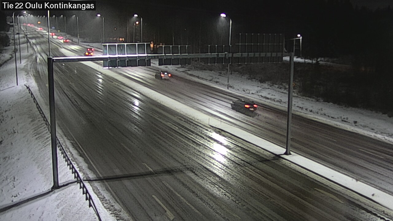 Weather Camera Image Väg 22 Oulu Kaukovainio, Oulu, Pohjois-Pohjanmaa