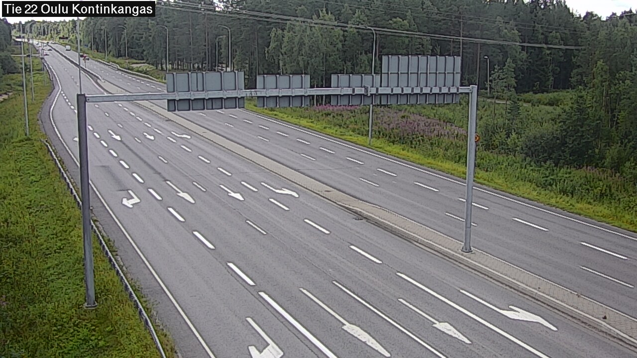 Weather Camera Image Väg 22 Oulu Kaukovainio, Oulu, Pohjois-Pohjanmaa