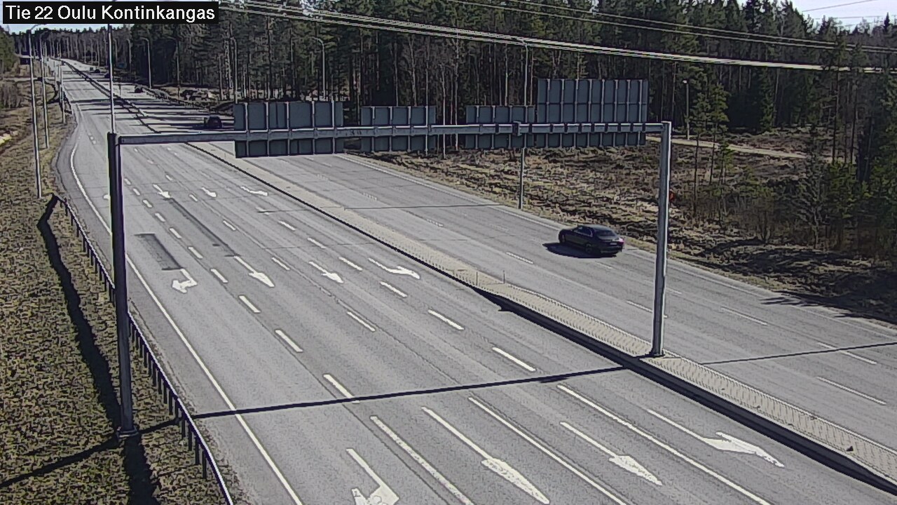 Weather Camera Image Väg 22 Oulu Kaukovainio, Oulu, Pohjois-Pohjanmaa