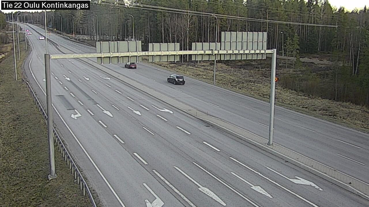Weather Camera Image Väg 22 Oulu Kaukovainio, Oulu, Pohjois-Pohjanmaa