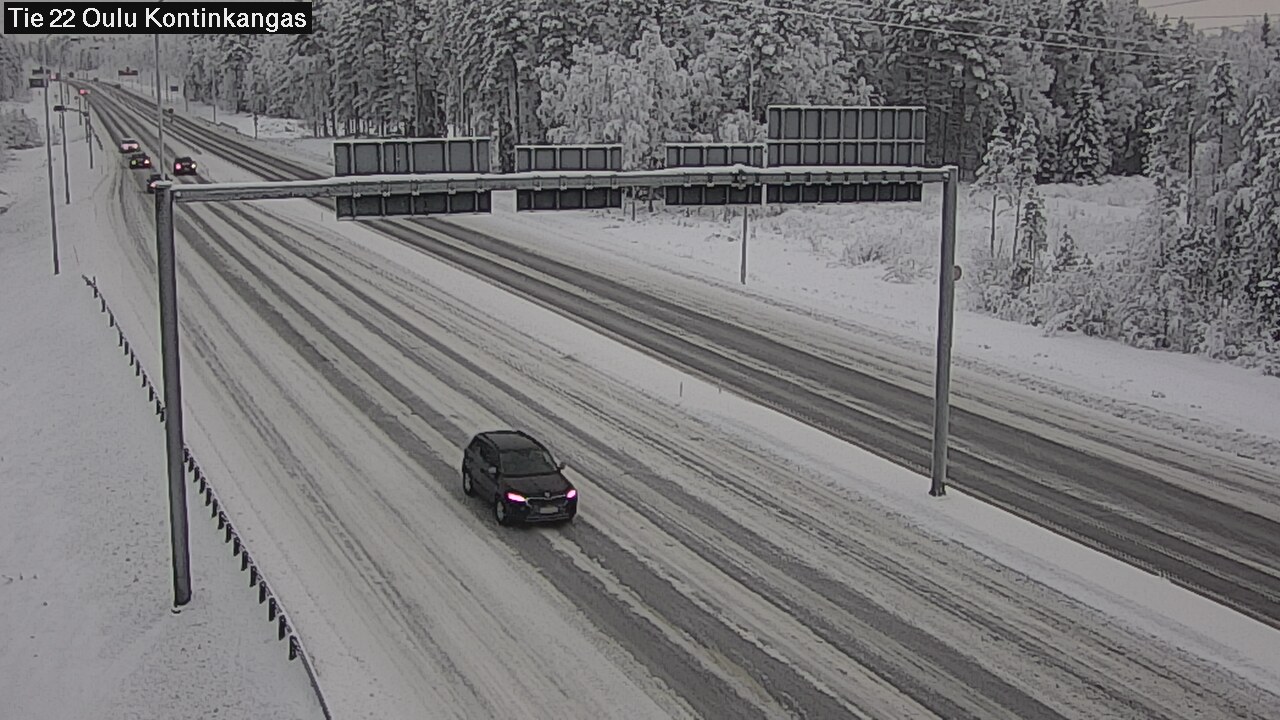 Weather Camera Image Road 22 Oulu Kaukovainio, Oulu, Pohjois-Pohjanmaa
