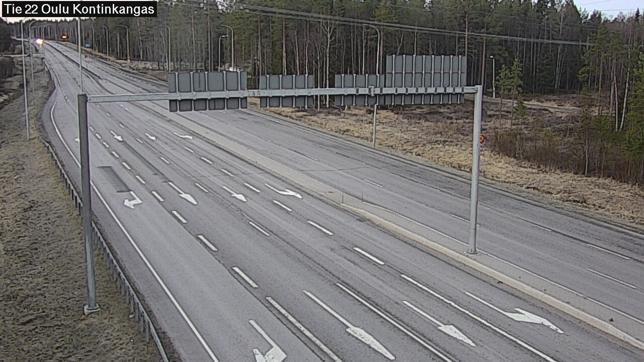 Weather Camera Image Väg 22 Oulu Kaukovainio, Oulu, Pohjois-Pohjanmaa