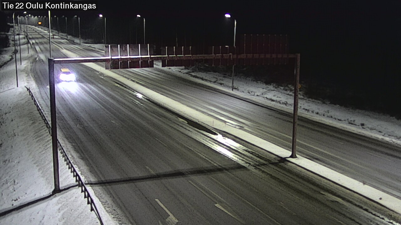 Weather Camera Image Väg 22 Oulu Kaukovainio, Oulu, Pohjois-Pohjanmaa