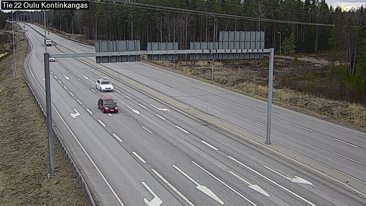 Weather Camera Image Väg 22 Oulu Kaukovainio, Oulu, Pohjois-Pohjanmaa