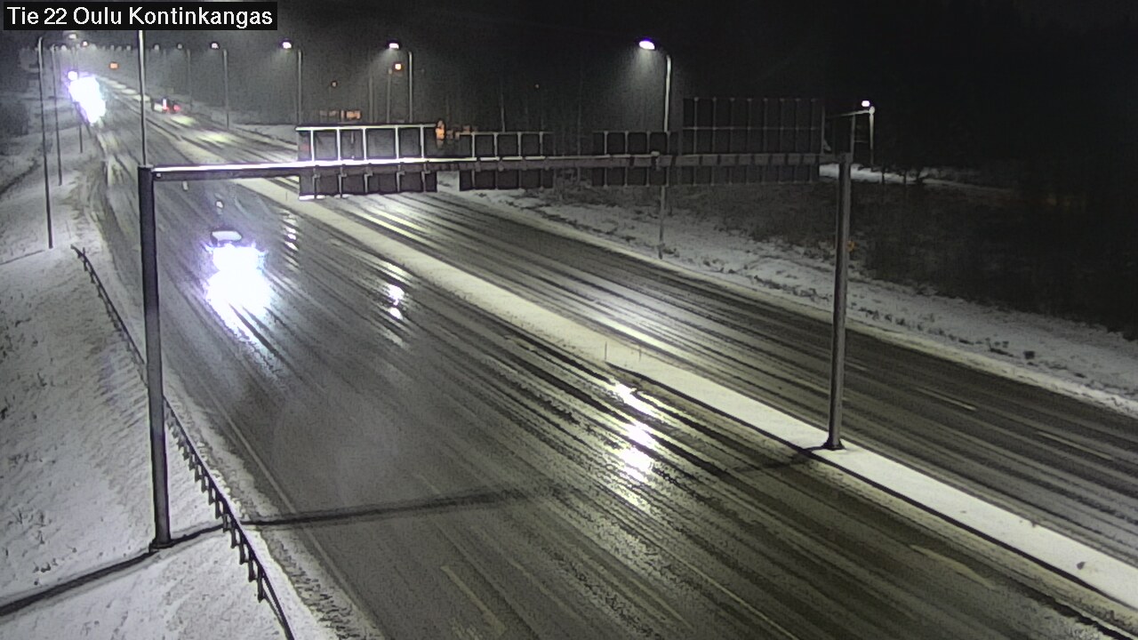 Weather Camera Image Väg 22 Oulu Kaukovainio, Oulu, Pohjois-Pohjanmaa
