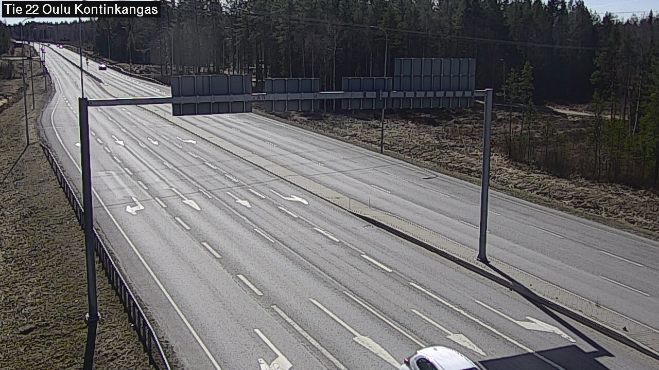 Weather Camera Image Väg 22 Oulu Kaukovainio, Oulu, Pohjois-Pohjanmaa