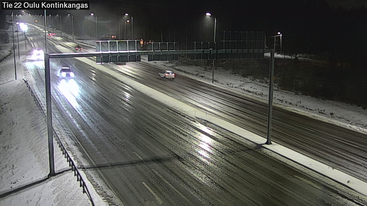 Weather Camera Image Väg 22 Oulu Kaukovainio, Oulu, Pohjois-Pohjanmaa