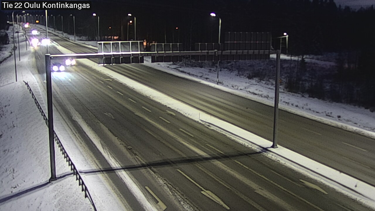 Weather Camera Image Väg 22 Oulu Kaukovainio, Oulu, Pohjois-Pohjanmaa