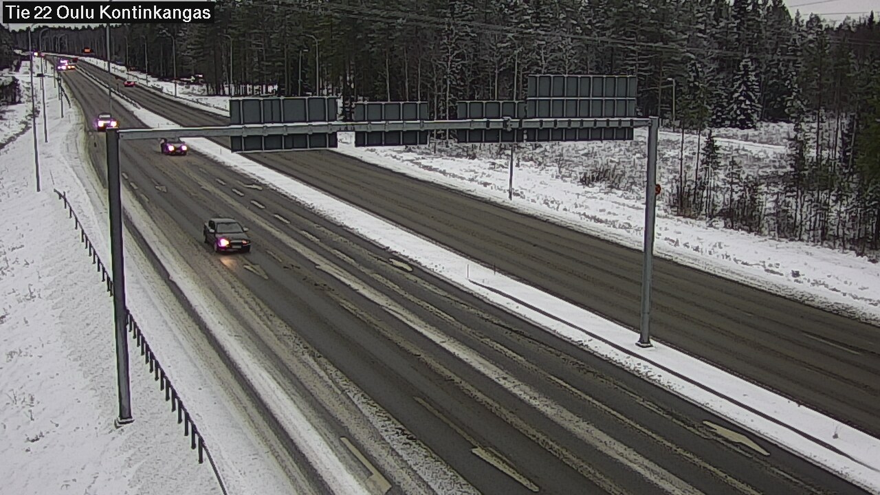Weather Camera Image Väg 22 Oulu Kaukovainio, Oulu, Pohjois-Pohjanmaa