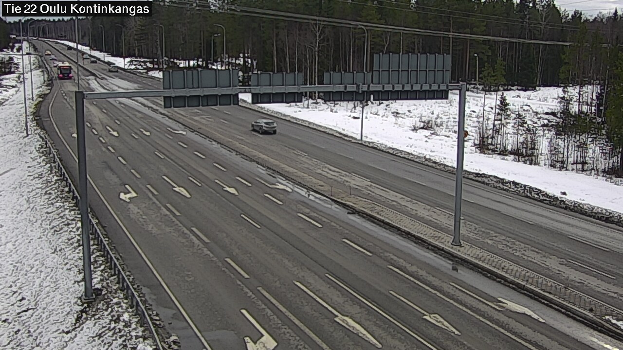 Weather Camera Image Road 22 Oulu Kaukovainio, Oulu, Pohjois-Pohjanmaa