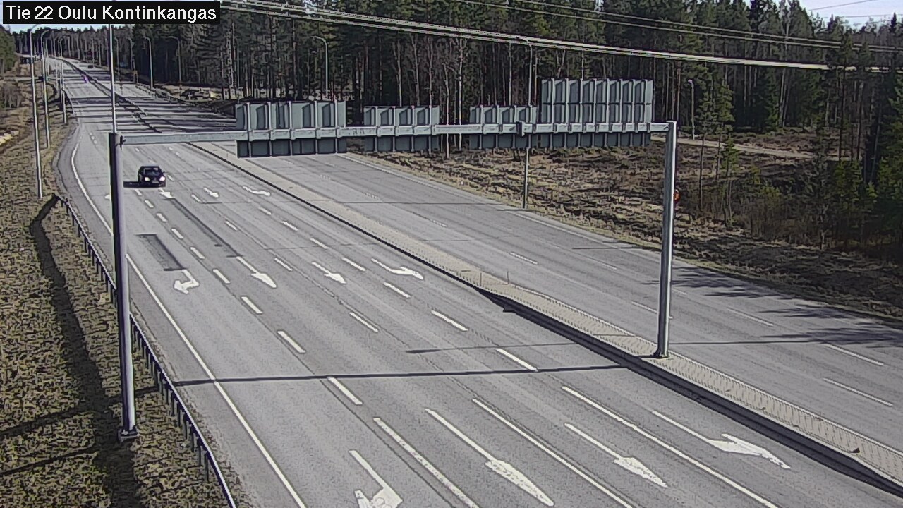 Weather Camera Image Väg 22 Oulu Kaukovainio, Oulu, Pohjois-Pohjanmaa