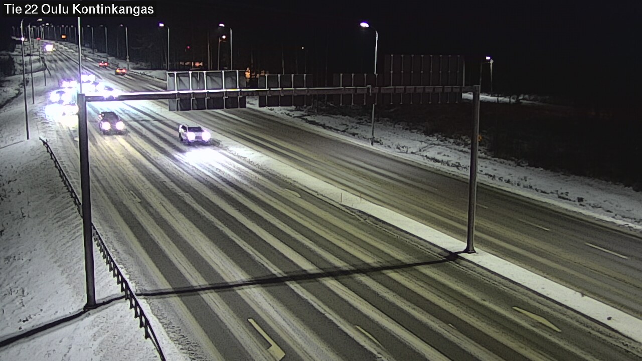 Weather Camera Image Road 22 Oulu Kaukovainio, Oulu, Pohjois-Pohjanmaa