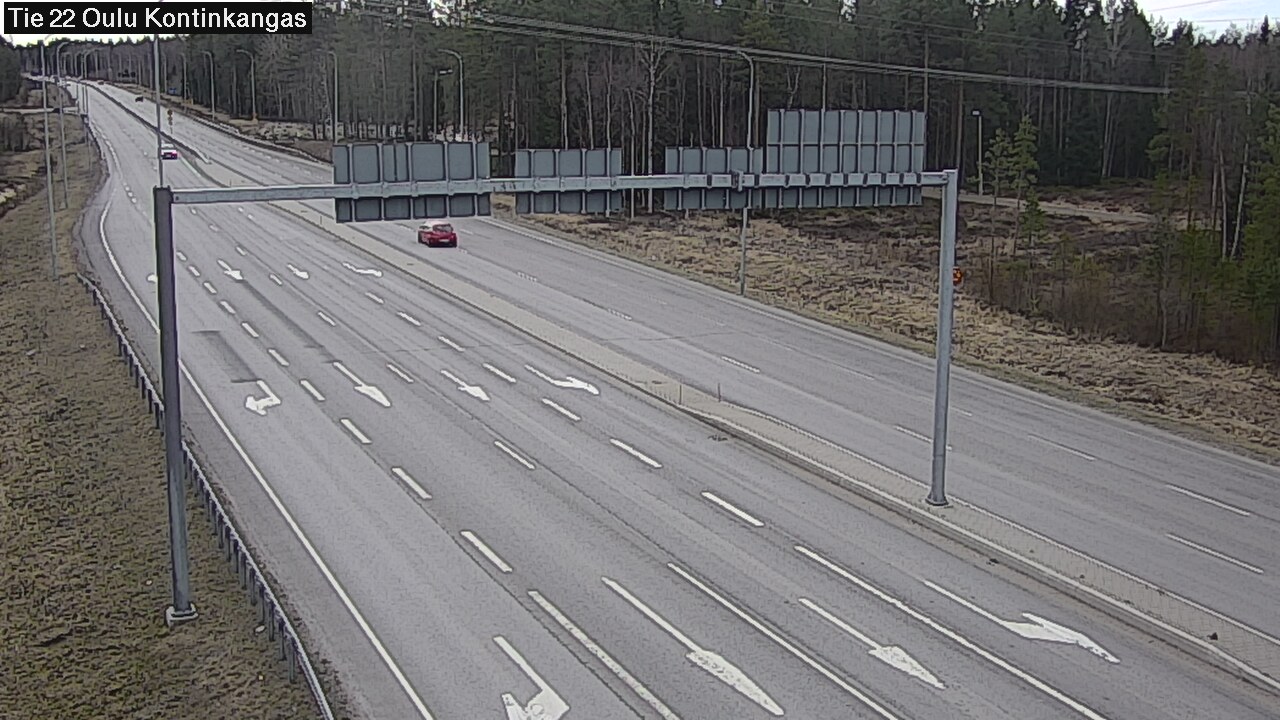 Weather Camera Image Väg 22 Oulu Kaukovainio, Oulu, Pohjois-Pohjanmaa