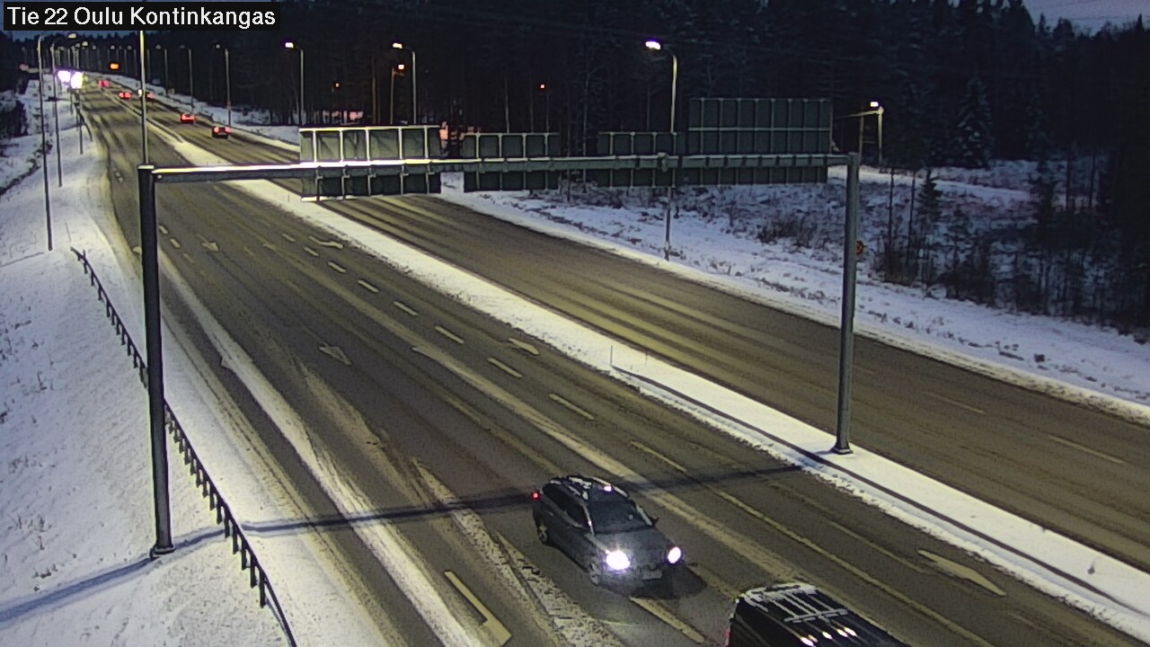 Weather Camera Image Väg 22 Oulu Kaukovainio, Oulu, Pohjois-Pohjanmaa