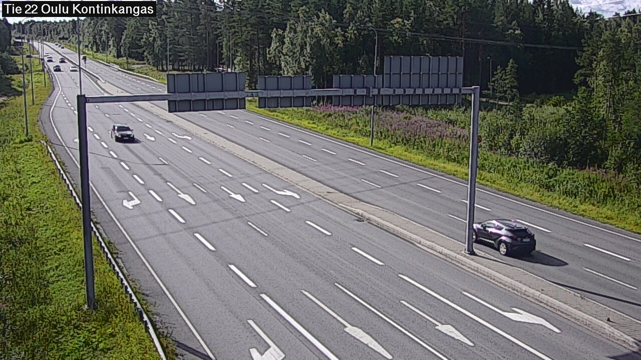 Weather Camera Image Väg 22 Oulu Kaukovainio, Oulu, Pohjois-Pohjanmaa