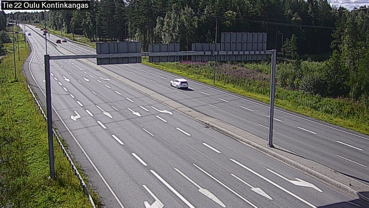 Weather Camera Image Väg 22 Oulu Kaukovainio, Oulu, Pohjois-Pohjanmaa