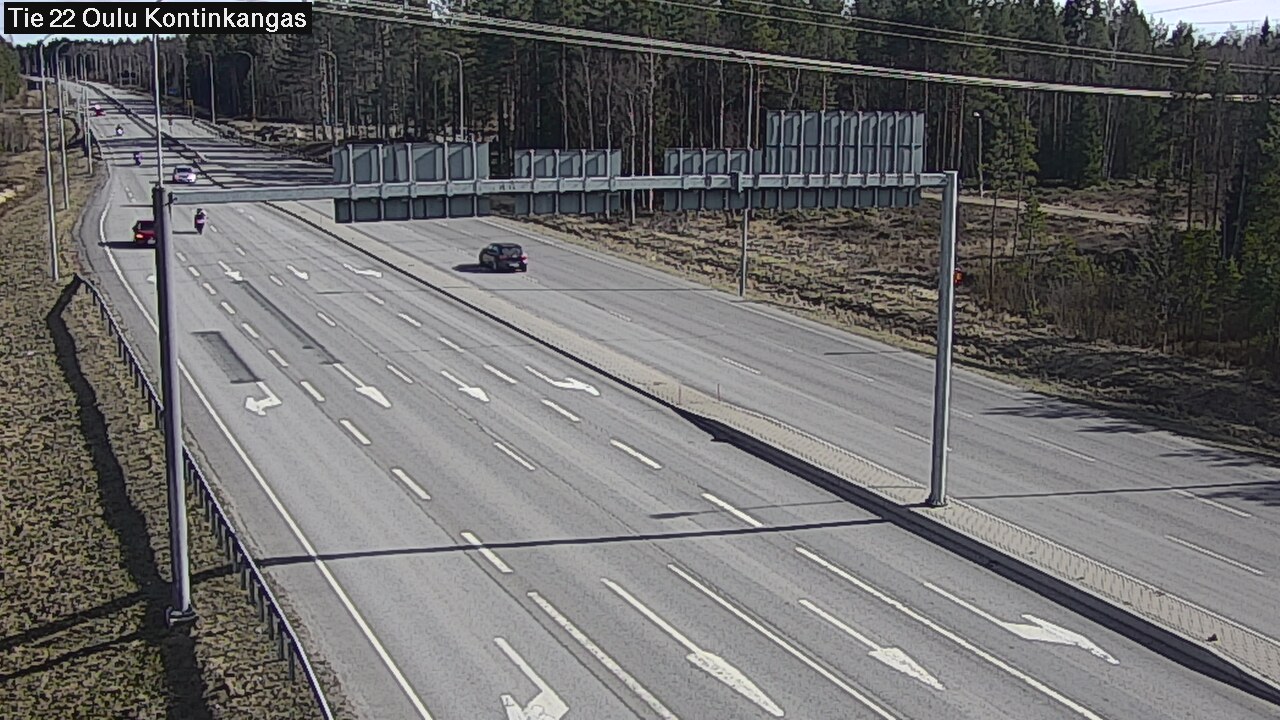 Weather Camera Image Väg 22 Oulu Kaukovainio, Oulu, Pohjois-Pohjanmaa