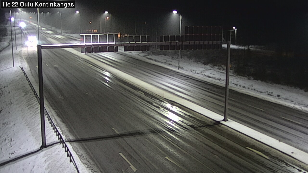 Weather Camera Image Väg 22 Oulu Kaukovainio, Oulu, Pohjois-Pohjanmaa