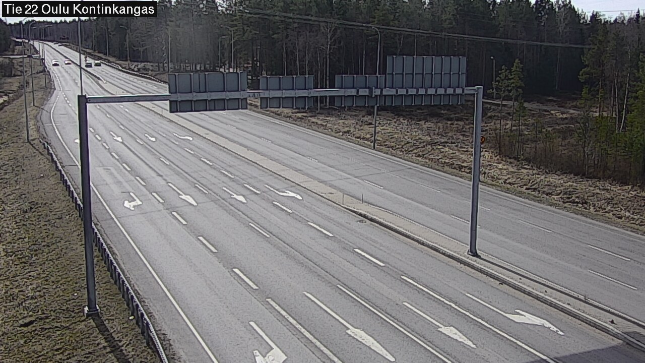 Weather Camera Image Väg 22 Oulu Kaukovainio, Oulu, Pohjois-Pohjanmaa