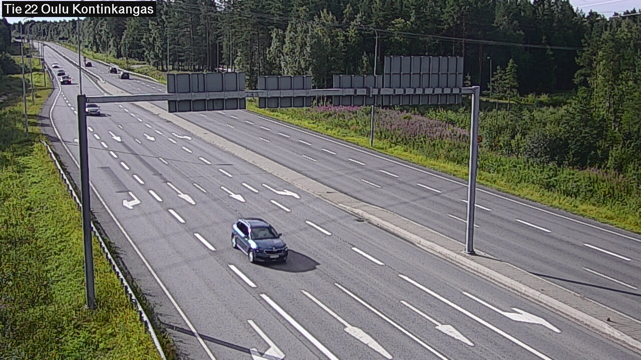 Weather Camera Image Väg 22 Oulu Kaukovainio, Oulu, Pohjois-Pohjanmaa
