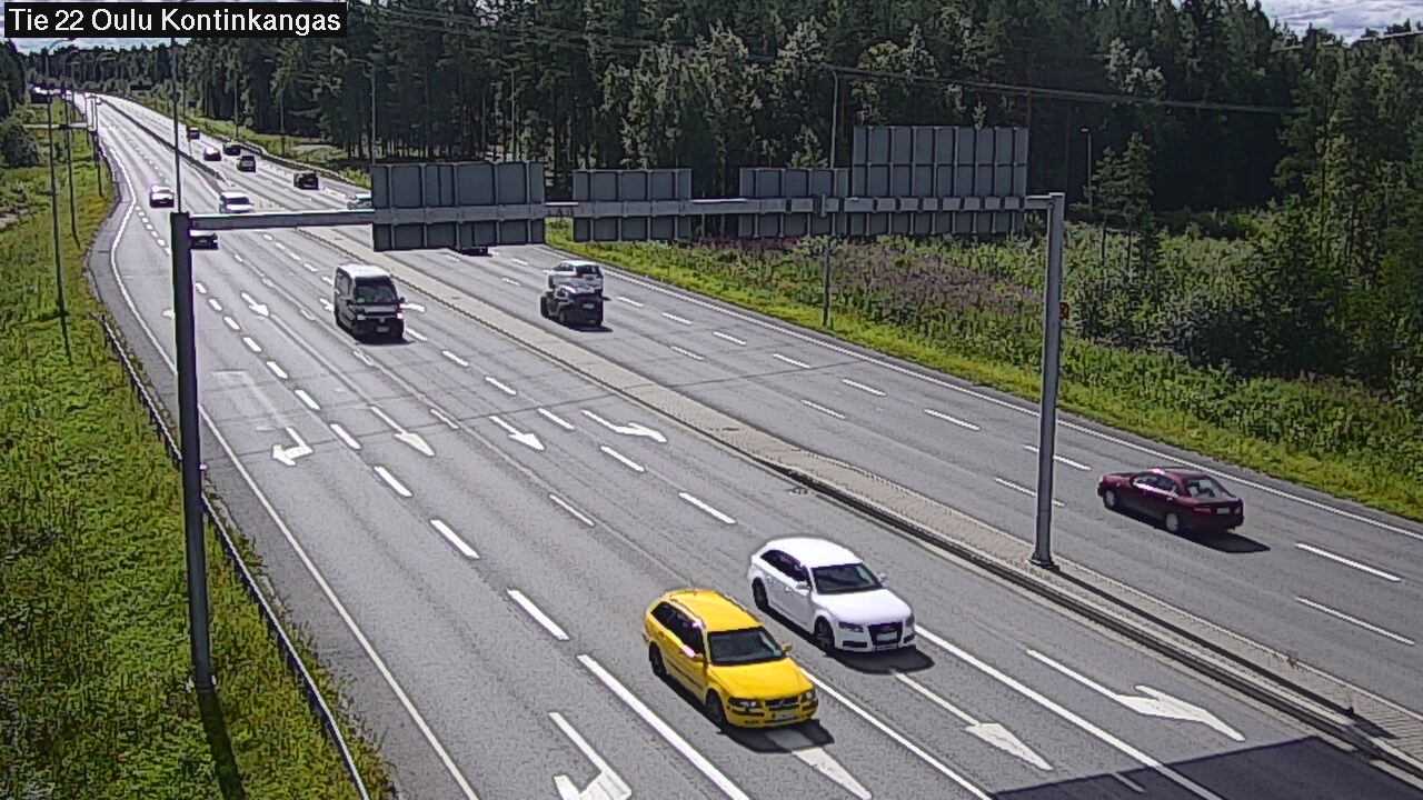 Weather Camera Image Väg 22 Oulu Kaukovainio, Oulu, Pohjois-Pohjanmaa
