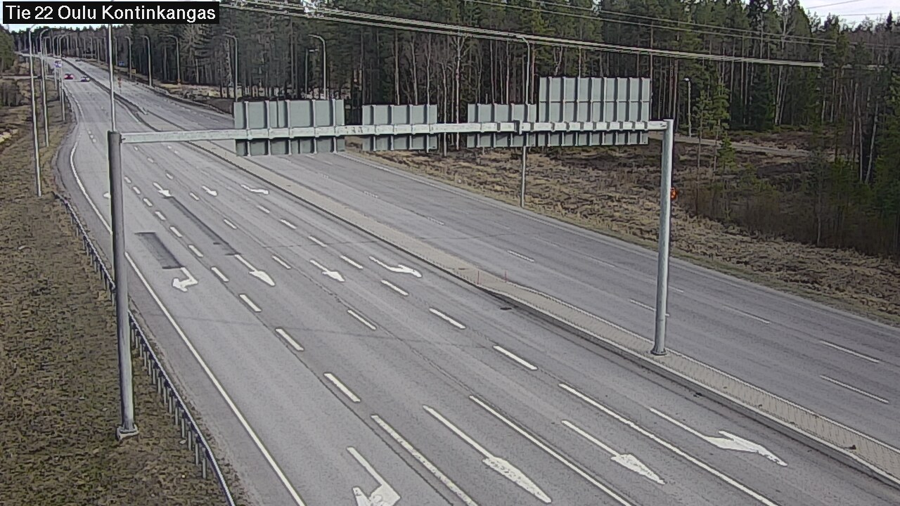 Weather Camera Image Väg 22 Oulu Kaukovainio, Oulu, Pohjois-Pohjanmaa