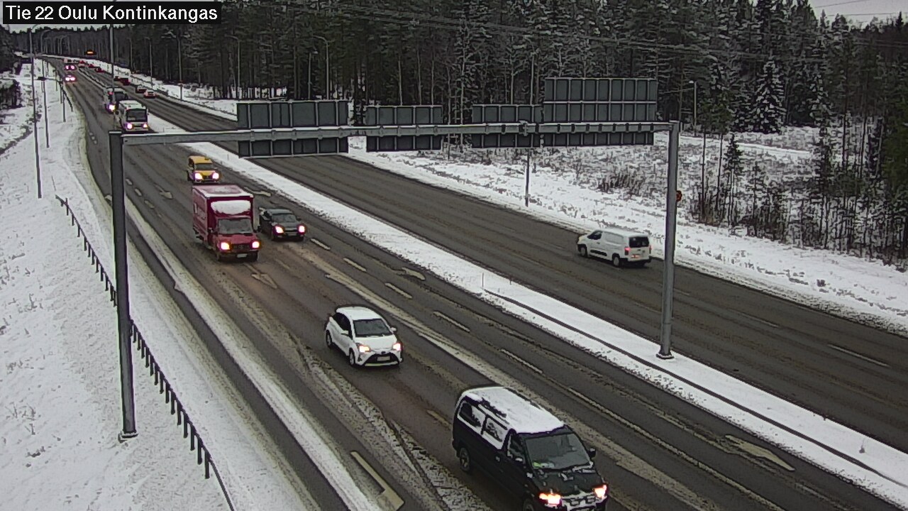 Weather Camera Image Väg 22 Oulu Kaukovainio, Oulu, Pohjois-Pohjanmaa