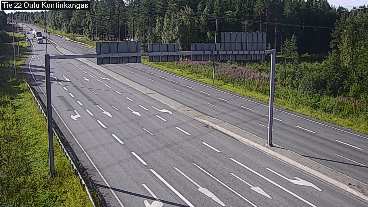 Weather Camera Image Väg 22 Oulu Kaukovainio, Oulu, Pohjois-Pohjanmaa