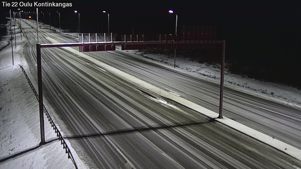 Weather Camera Image Väg 22 Oulu Kaukovainio, Oulu, Pohjois-Pohjanmaa