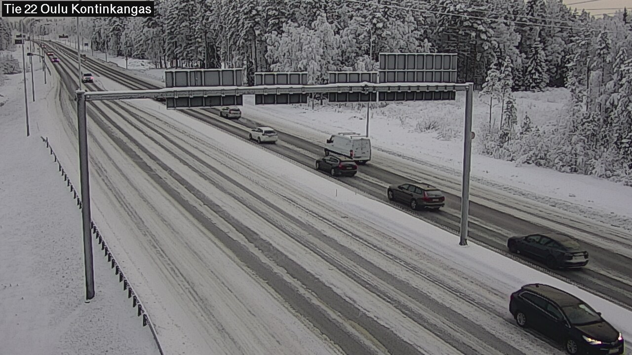 Weather Camera Image Road 22 Oulu Kaukovainio, Oulu, Pohjois-Pohjanmaa