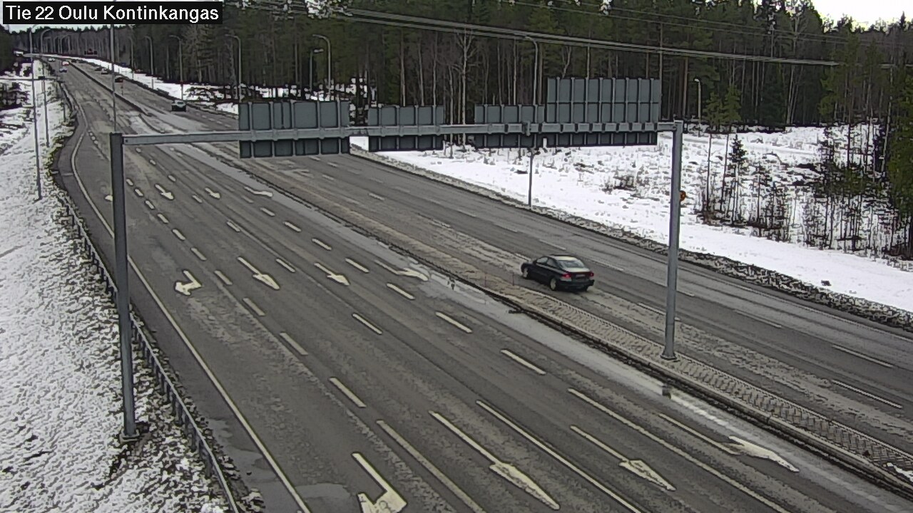 Weather Camera Image Road 22 Oulu Kaukovainio, Oulu, Pohjois-Pohjanmaa
