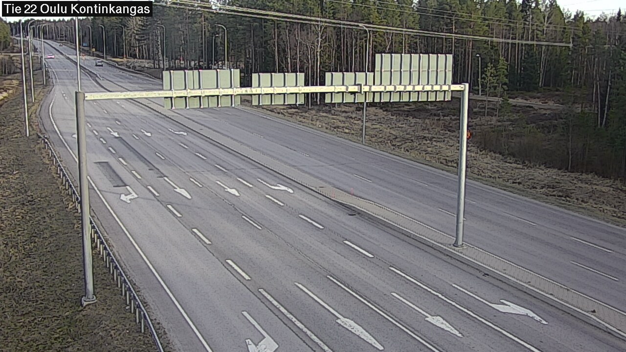 Weather Camera Image Väg 22 Oulu Kaukovainio, Oulu, Pohjois-Pohjanmaa