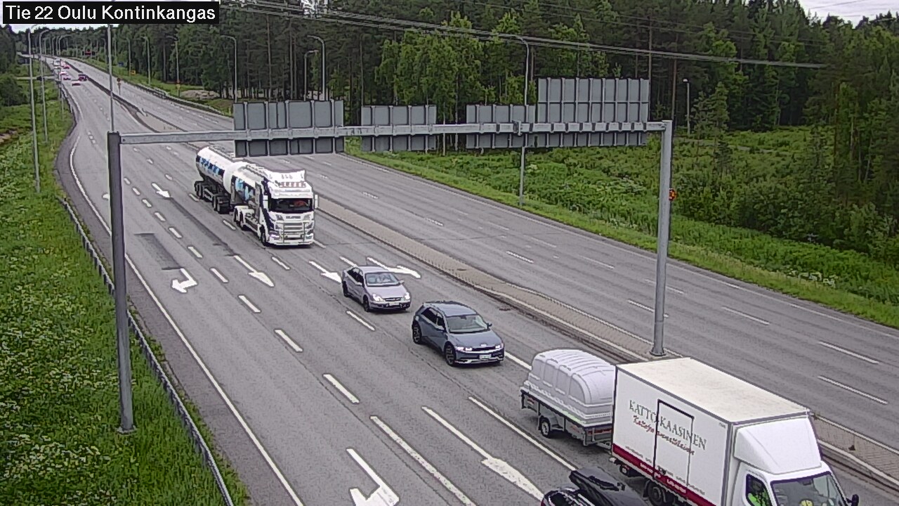 Weather Camera Image Väg 22 Oulu Kaukovainio, Oulu, Pohjois-Pohjanmaa