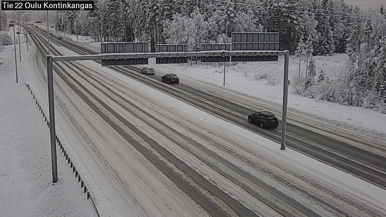 Weather Camera Image Road 22 Oulu Kaukovainio, Oulu, Pohjois-Pohjanmaa