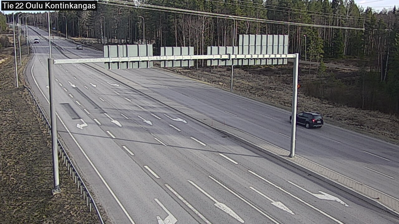 Weather Camera Image Väg 22 Oulu Kaukovainio, Oulu, Pohjois-Pohjanmaa