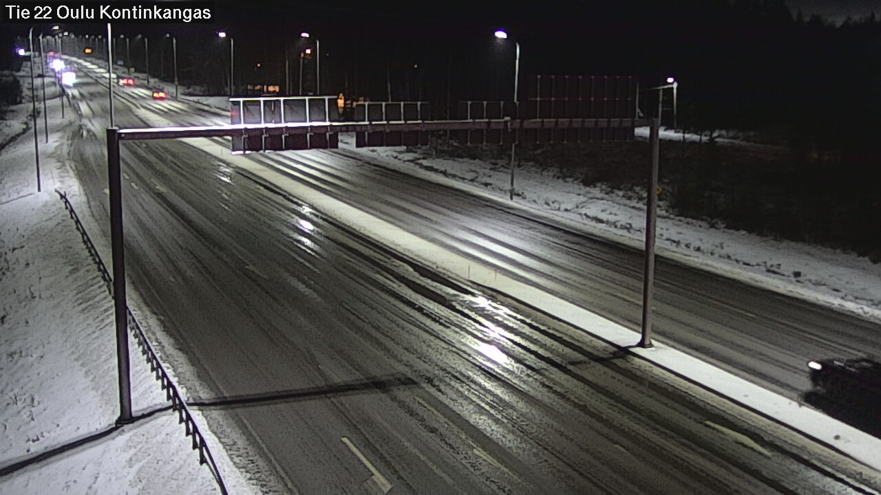 Weather Camera Image Väg 22 Oulu Kaukovainio, Oulu, Pohjois-Pohjanmaa