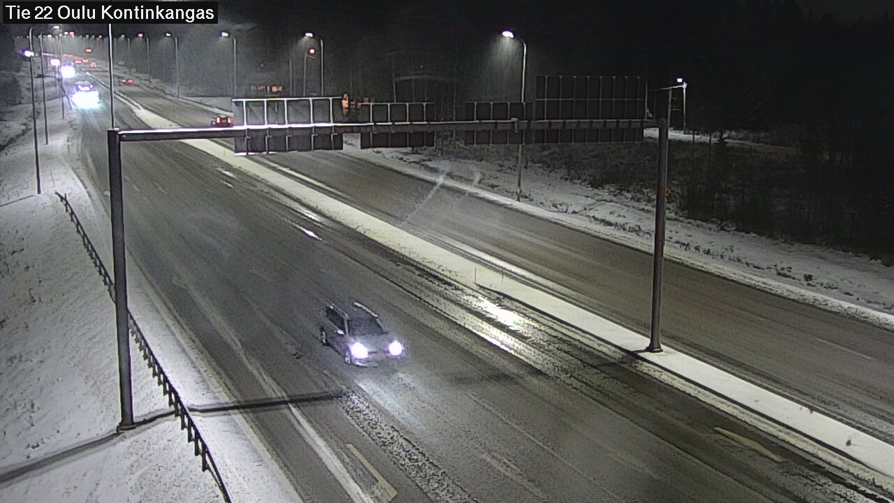 Weather Camera Image Väg 22 Oulu Kaukovainio, Oulu, Pohjois-Pohjanmaa